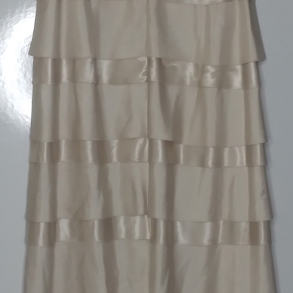 Cream Ruffle Dress - Picture 2 of 3